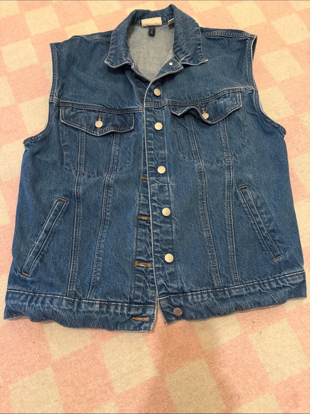 Universal Thread Blue Denim Sleeveless Jacket